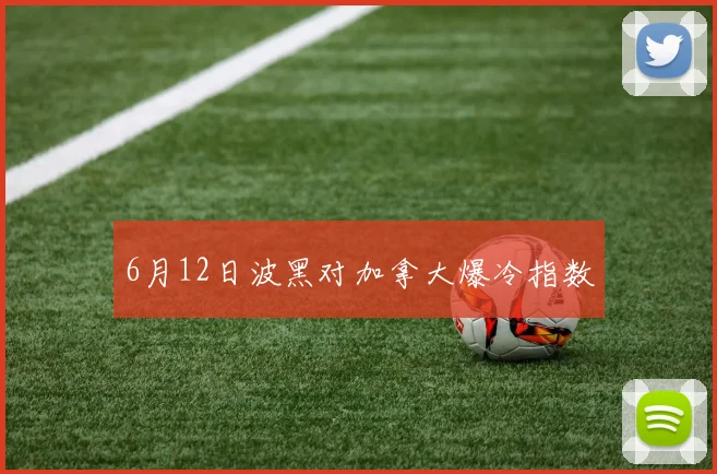 6月12日波黑对加拿大爆冷指数